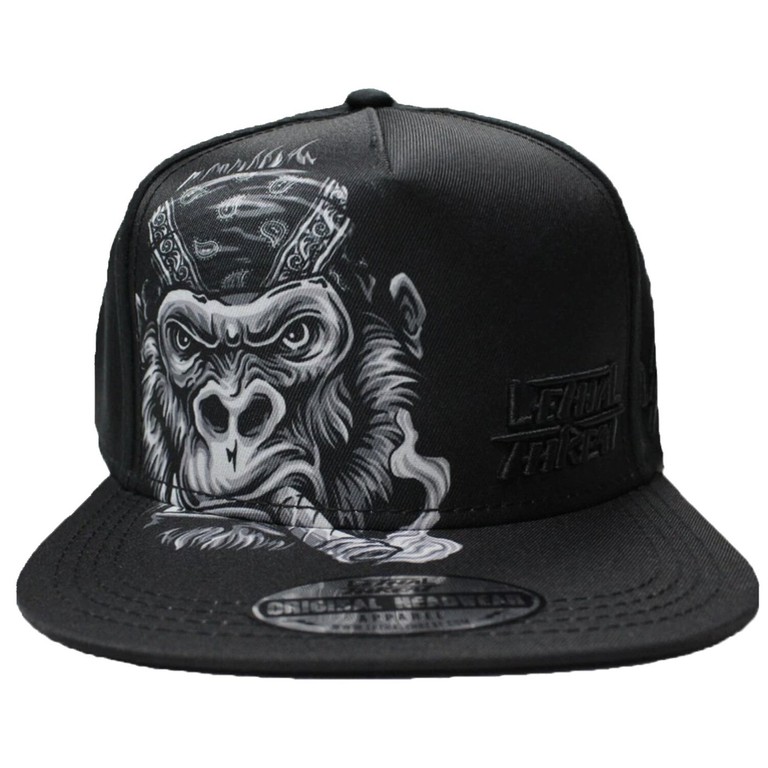 Lethal Threat LT Gorilla Cigar cap with flat bill black