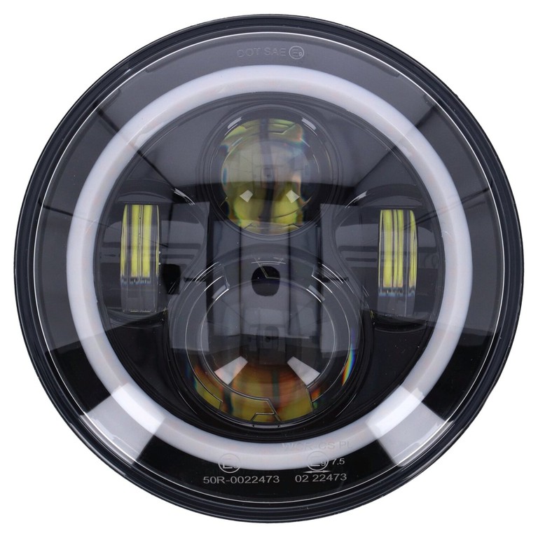 MCS Bright, 7″ LED headlamp. Black
