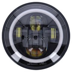 MCS Bright, 7″ LED headlamp. Black