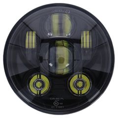MCS Bright, 5-3/4″ LED headlamp unit. Black