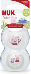 Nuk Star Πιπίλες Σιλικόνης Peppa Pig Για 18-36 μηνών 2τμχ