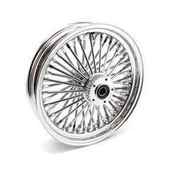 MCS MCS radial 48 fat spoke front wheel 3.50 x 16 DF chrome