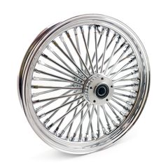 MCS MCS radial 48 fat spoke front wheel 3.50 x 18 DF chrome