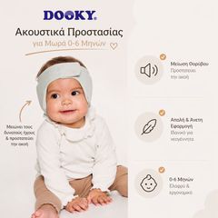 Προστατευτικό Αυτιών - Κορδέλα Με Ηχομόνωση Για Ηλικίες 0-6 μηνών Γκρι
