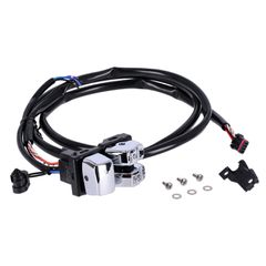 MCS Handlebar switch & wiring kit, clutch side. Black