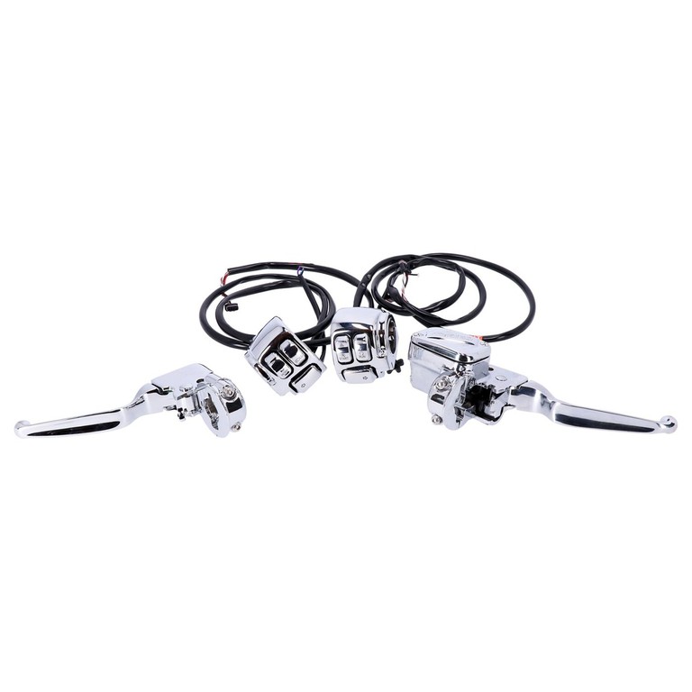 MCS Handlebar control, switch & wiring kit. CAN-bus. Chrome