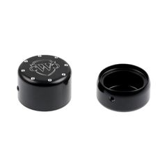 Cult-Werk Cult-Werk, rear wheel axle cover kit, Logo. Gloss black