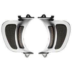 Custom Dynamics Custom Dynamics, Road Glide LED vent inserts. Chrome