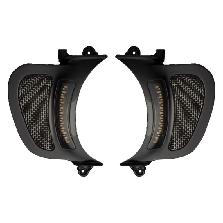 Custom Dynamics Custom Dynamics, Road Glide LED vent inserts. Black