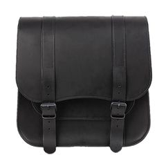 Ledrie Ledrie, single leather saddlebag ‘Postman’. 30 liters. Black