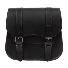 Ledrie Ledrie, leather single saddlebag, 18 liter. Black