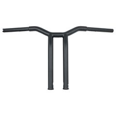 Burly Burly, Dominator raked 1-1/4″ T-bar 14″ rise. Matte black