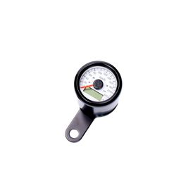 MCS Stoker, electronic speedometer 48mm. Black, white face