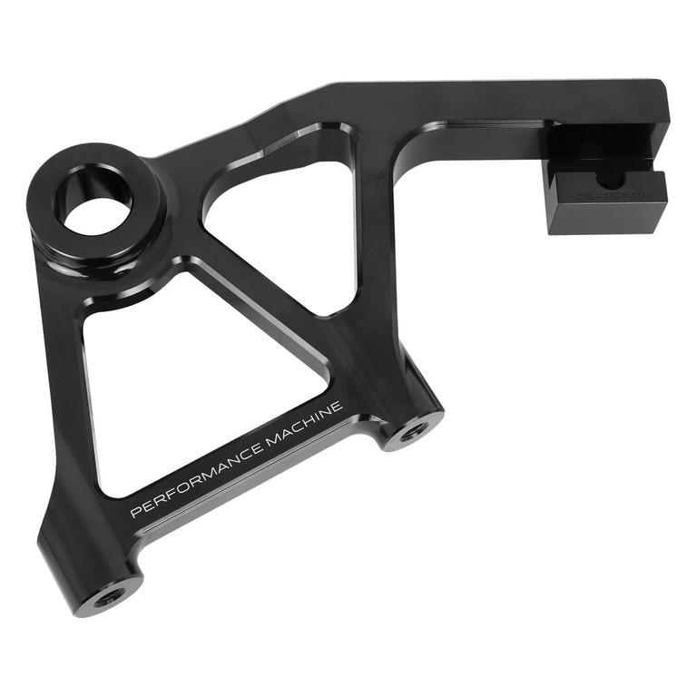 Performance Machine PM, rear radial caliper bracket assembly 300mm. Black