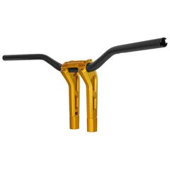 Performance Machine PM, 1-1/4″ Phatbar & 12″ riser kit. Gold Ops