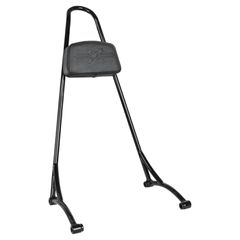 Burly Burly, tall sissy bar with pad. Black