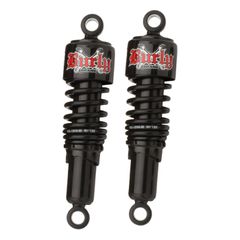 Burly Burly, Slammer shocks 10.5″ (26.5cm). Black