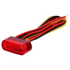 MCS Fastline LED light, taillight with brake light. Red lens