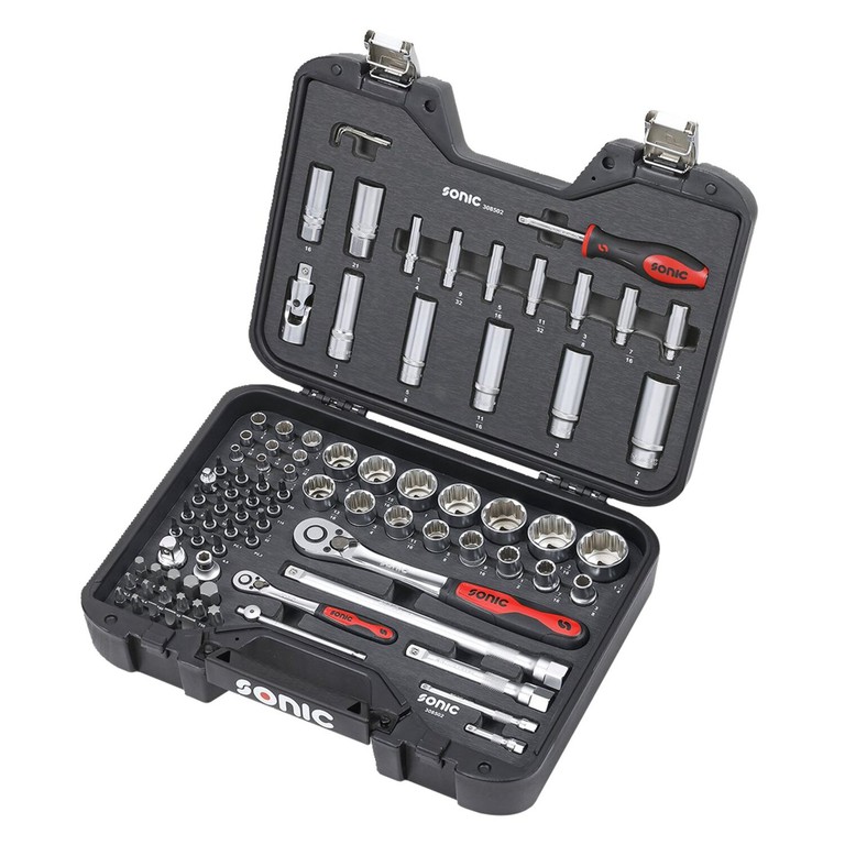 Sonic Sonic, combination socket/bit set 85-piece. US/SAE