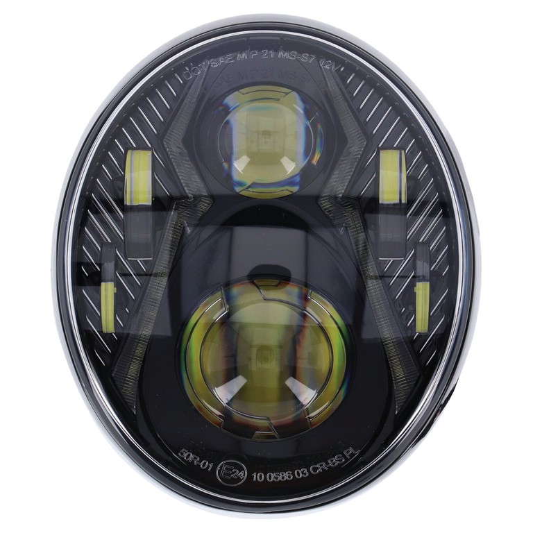 MCS Bright, LED breakout headlamp unit. Black