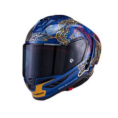 SUPERTECH R10 ALPINESTARS MARTINATOR THAI BLUE/BLACK/RED/GOLD