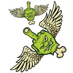 Lethal Threat Lethal Threat Flying f@#ks sticker