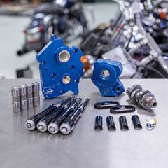 S S, 475C cam chest kit M8 – Chain drive, oil cooled. Black