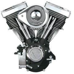 S S, V80″ engine assembled. Black