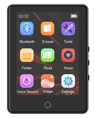RUIZU MP3 player A6 με οθόνη αφής 2.8", 32GB, Bluetooth, ελληνικό μενού, μαύρο