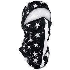Zan Headgear ZANheadgear Balaclava sportflex black & white flag