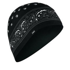 Zan Headgear ZANheadgear Helmet beanie sportflexr black paisley