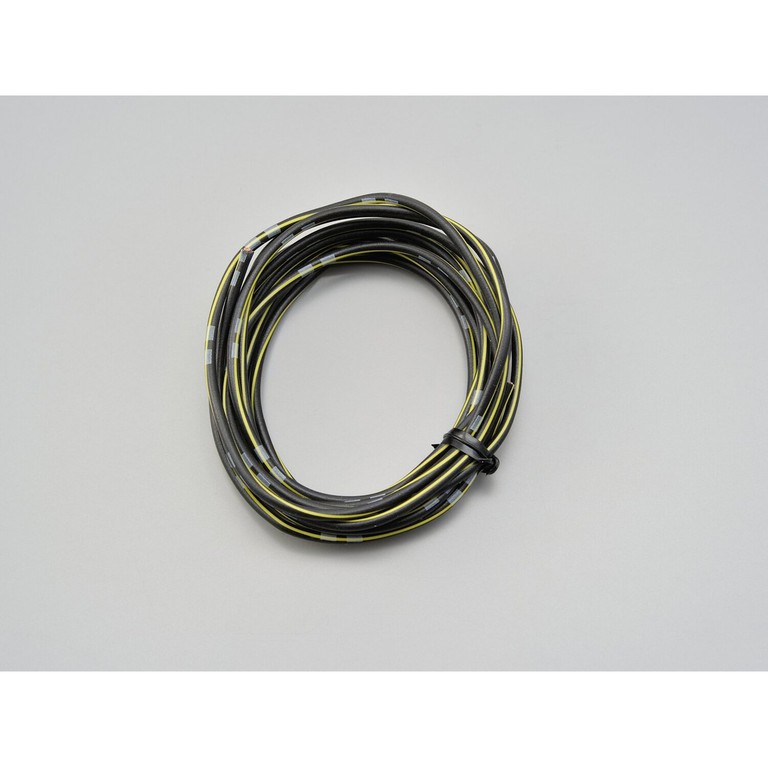 MCS Electrical wire. 2 meter 0.75sq. Black/yellow