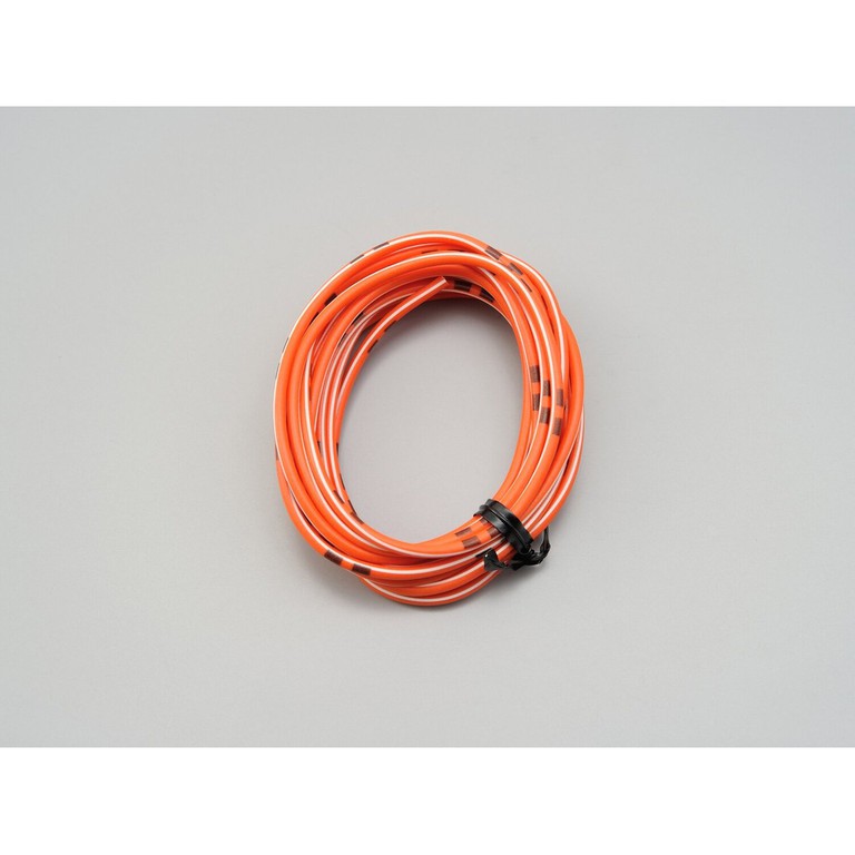 MCS Electrical wire. 2 meter 0.75sq. orange/white