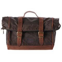 Longride Longride, click-on Old Chopper saddlebag waxed cotton. Khaki