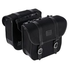 Longride Longride, Throw over saddlebags waxed cotton. Black