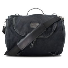 Longride LongRide, roll bag waxed cotton narrow. Black