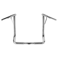 Burly Burly, 1-1/4″ Louie B bar, 16″ rise. Chrome