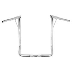 Burly Burly, 1-1/4″ Louie B bar, 19″ rise. Chrome