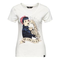 King Kerosin Queen Kerosin We Can Do It t-shirt off white