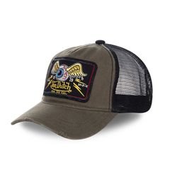 Von Dutch Von Dutch Heritage cap square patch eyes kaki