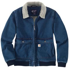Carhartt Carhartt Relaxed Fit Denim Sherpa Lined female jacket beech