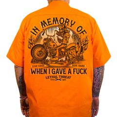 Lethal Threat Lethal Threat In Memory work shirt orange