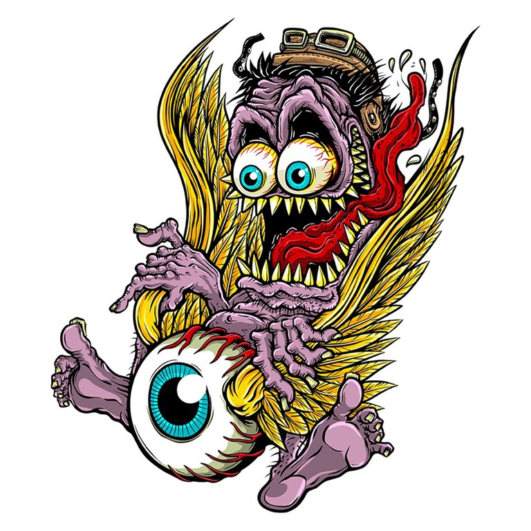 Lethal Threat Lethal Threat Monster Flying Eyeball sticker