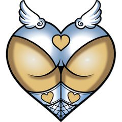 Lethal Threat Lethal Threat Angel Ass sticker
