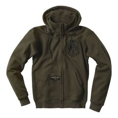 West Coast Choppers WCC OG ATX zip hoodie olive green