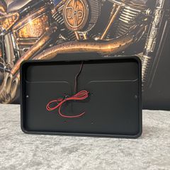 Danish Motorcycle Parts DMP, license plate frame with light 5.0 France. Matte black