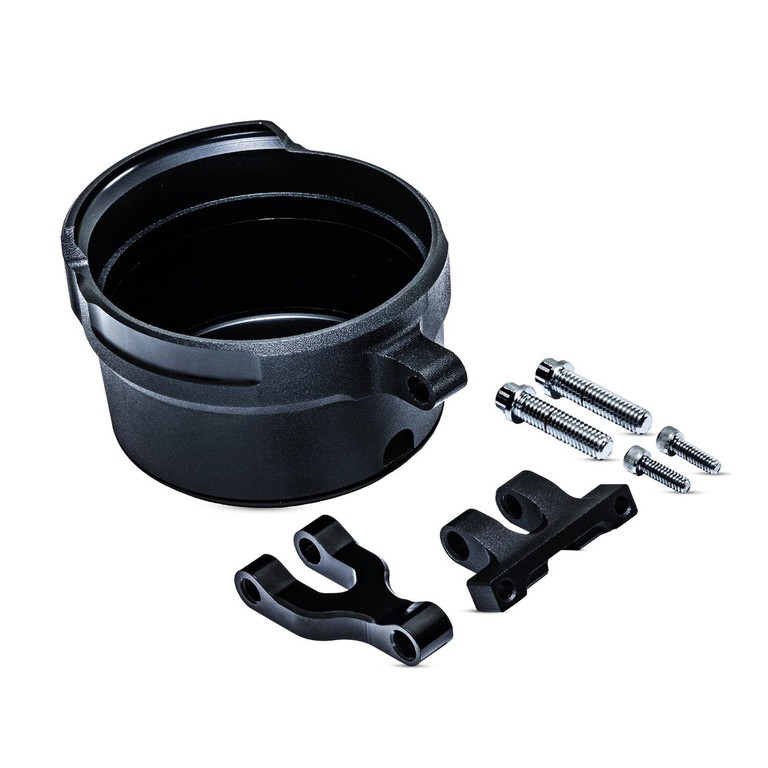 Performance Machine PM, 4″ round gauge relocation for Phatbar and riser kit