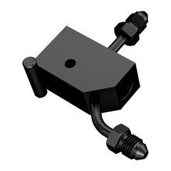 Goodridge Goodridge, steel brake tee. Black plated carbon steel