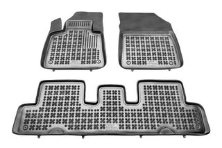 Λαστιχένια πατάκια CITROEN C4 Picasso II / Grand Picasso II (2013-2018) / SpaceTourer (2018-2022) - 7 seats - τύπου σκαφάκι - 3τμχ., Rezaw Plast