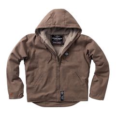 West Coast Choppers WCC Sherpa Lined work jacket frontier brown